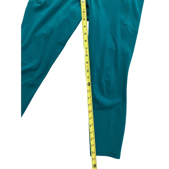 Athleta Salutation Stash 7/8 Tight Leggings Teal Blue High Rise Womens Large L - Picture 8 of 9